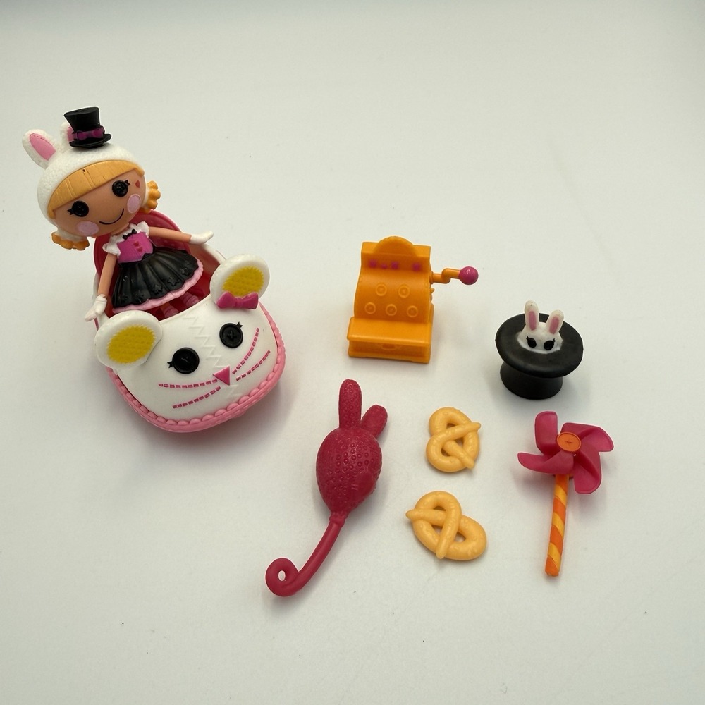 Lalaloopsy Mini 3" MISTY MYSTERIOUS w/Bunny Ears From SILLY FUN HOUSE - Complete